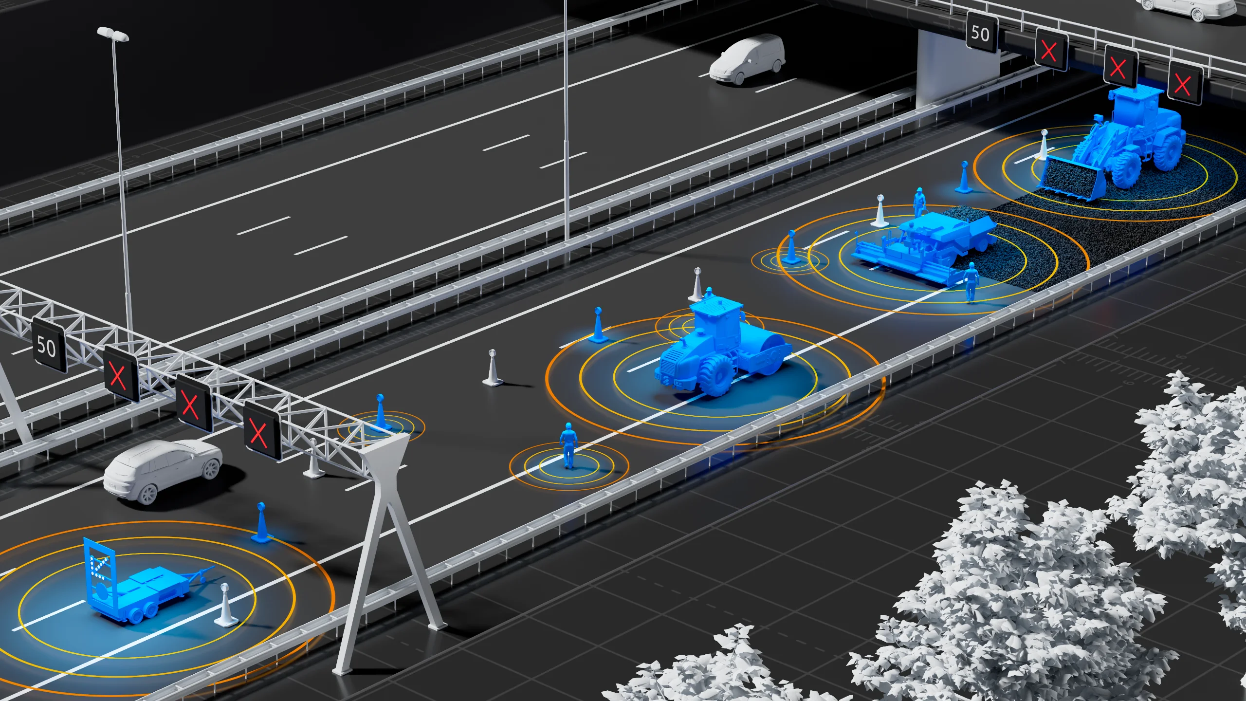 Road workers